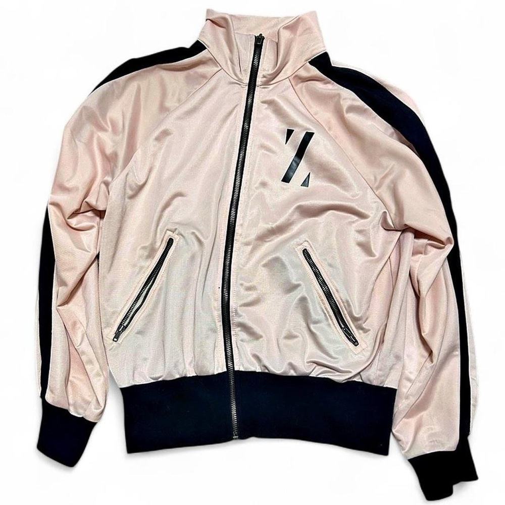 Daya by Zendaya Pink & Black Zip-Up Jacket | Trendy Colorblock | Athleisure Chic